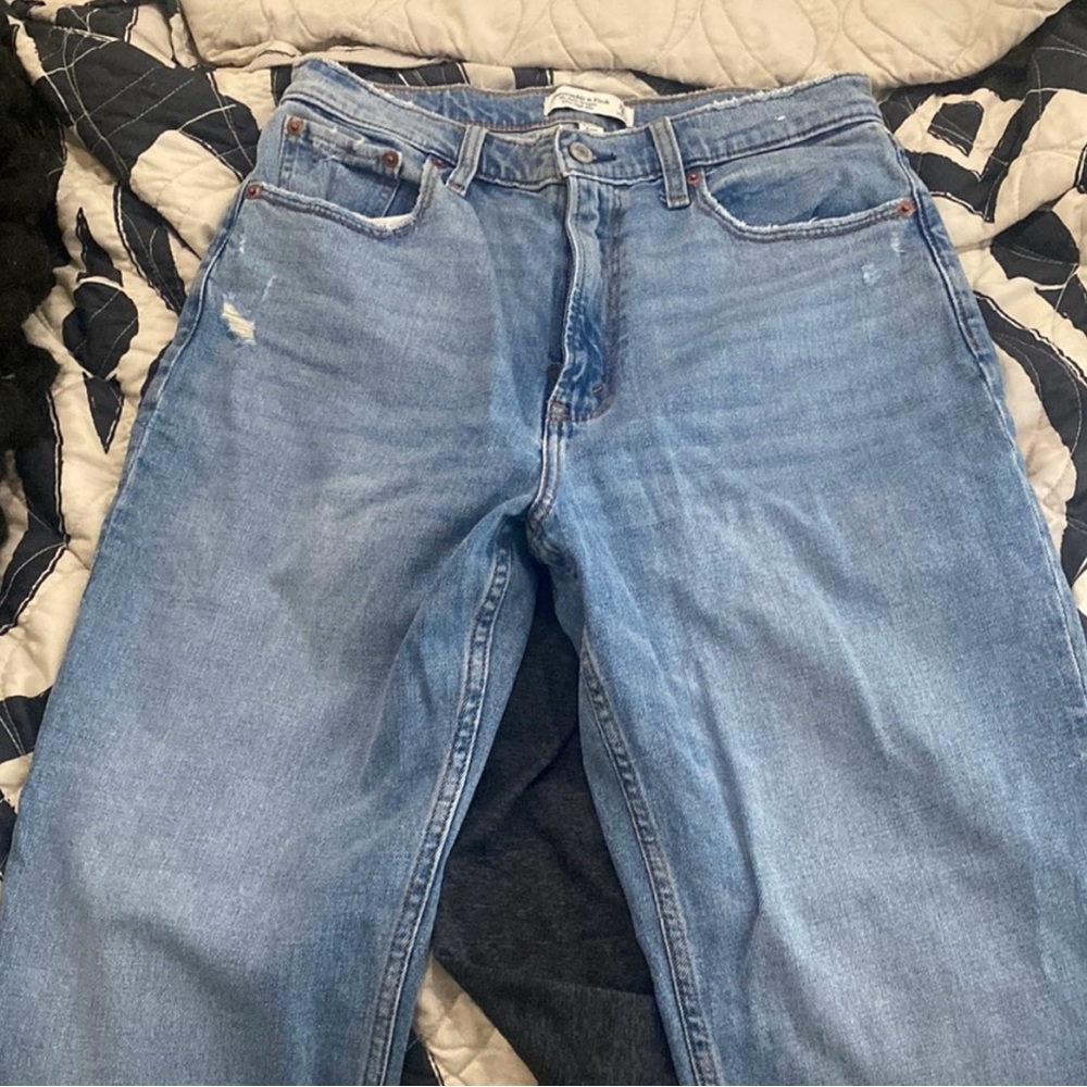 Abercrombie curve love ankle straight jeans